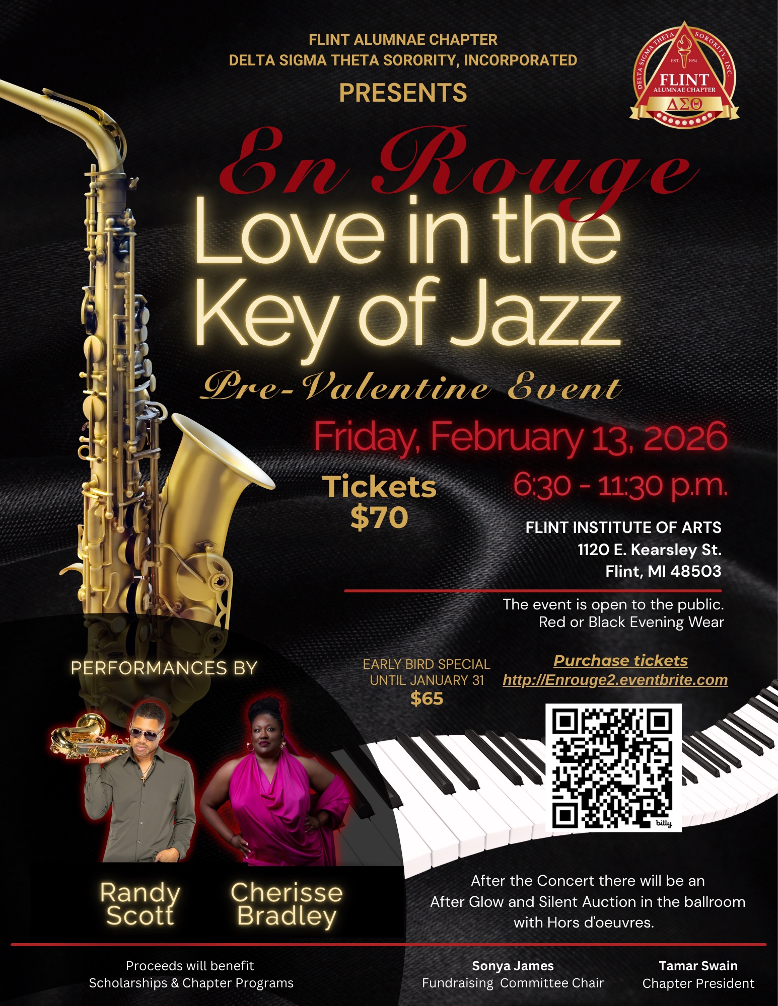A Pre-Valentine event that includes an evening of jazz. Attire: Red or black evening wear This event supports chapter scholarships and community programming.