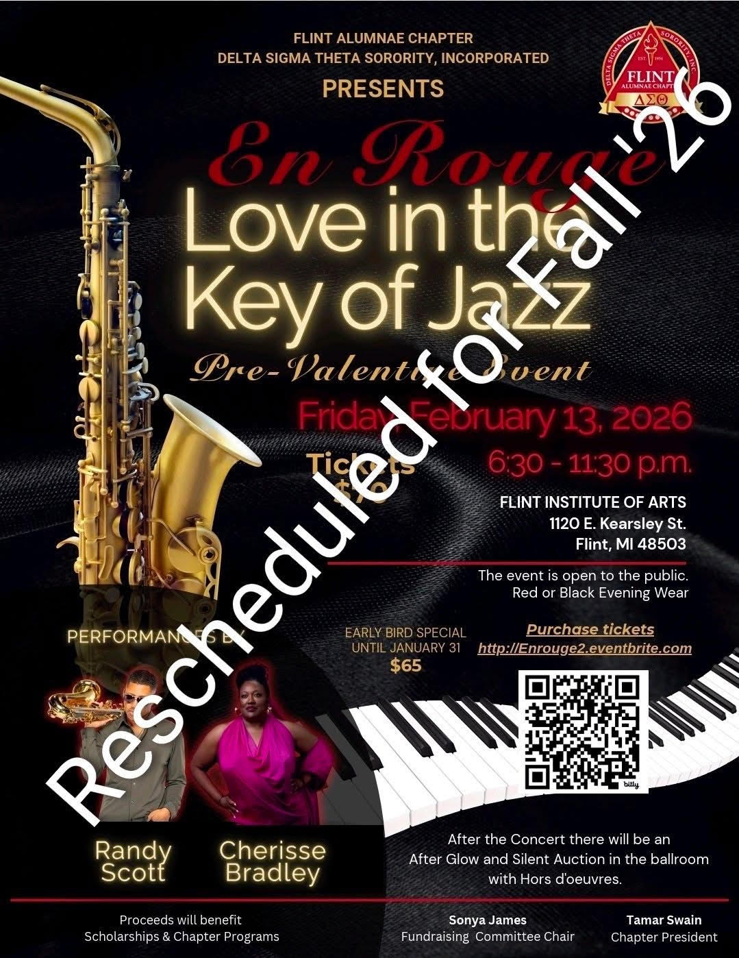 En rouge rescheduled